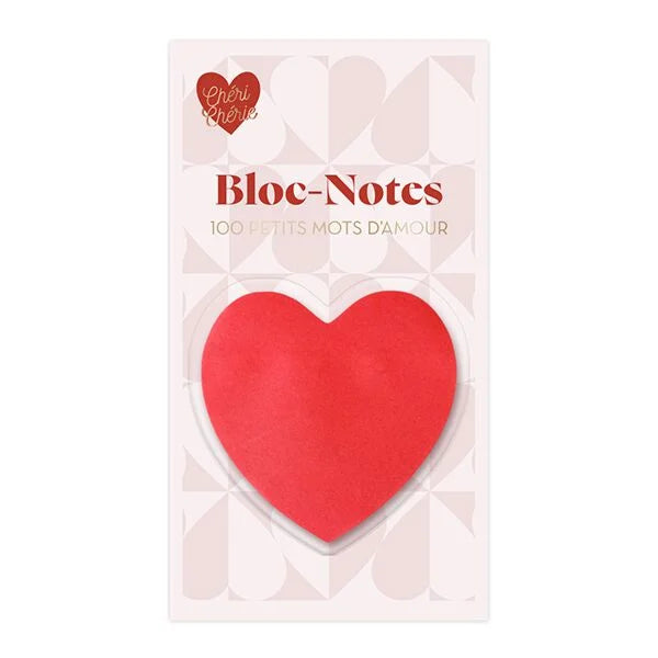 BLOC NOTES COEUR SAINT VALENTIN