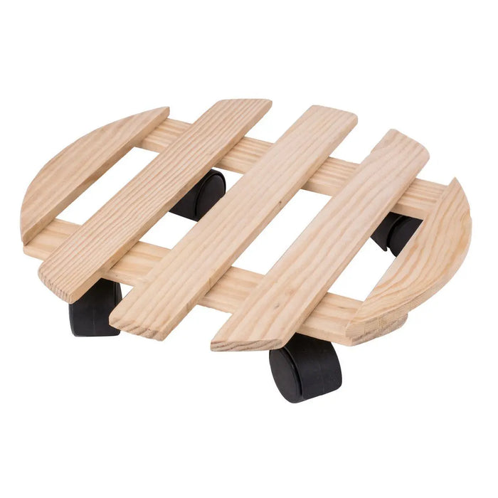PORTE PLANTE A ROULETTE BOIS D30