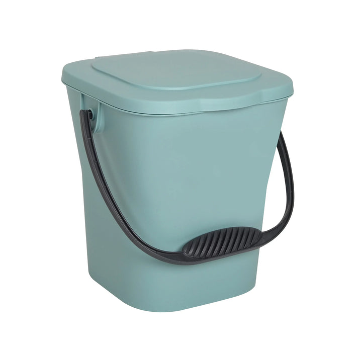 SEAU A COMPOST 6L + COUVERCLE VERT EUCALYPTUS