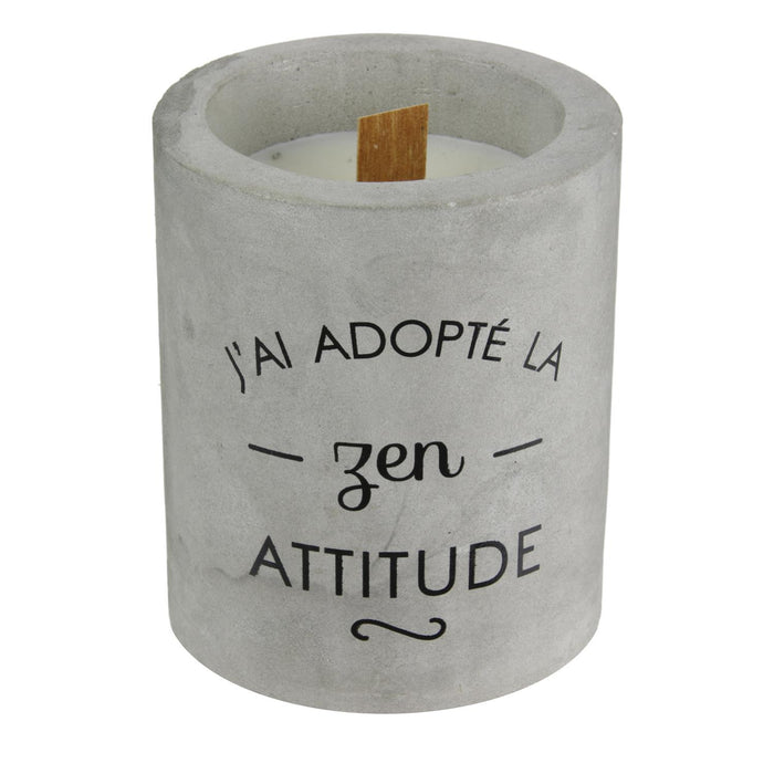 BOUGIE PARFUMEE CIMENT ZEN ATTITUDE