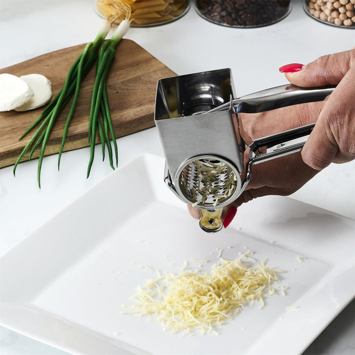 RAPE A FROMAGE A MANIVELLE EN INOX