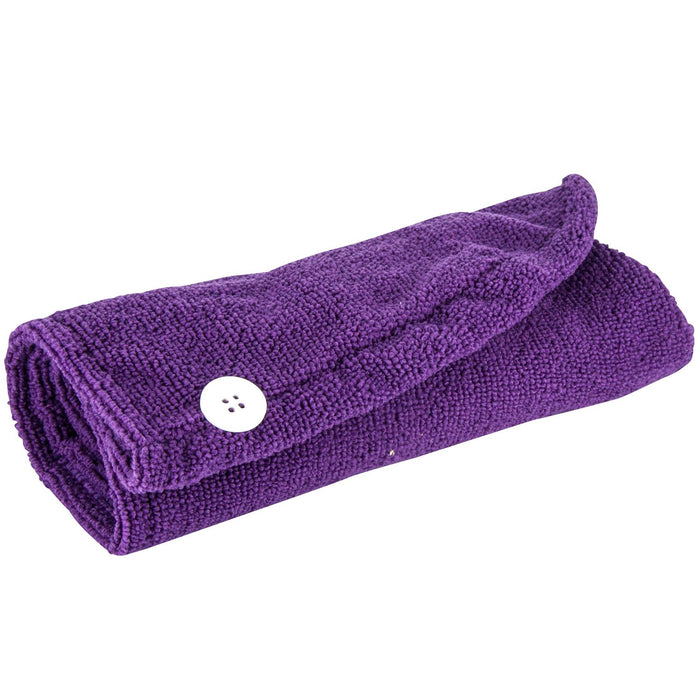 SERVIETTE MICROFIBRE CHEVEUX VIOLET