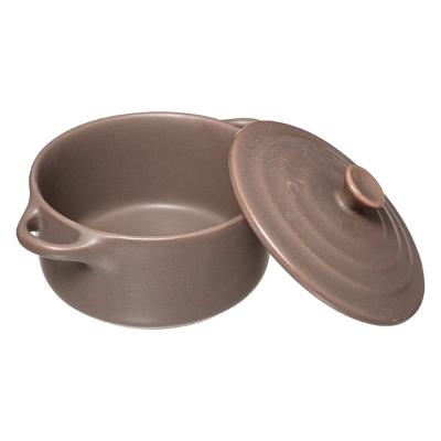 COCOTTE RONDE 10CM TAUPE