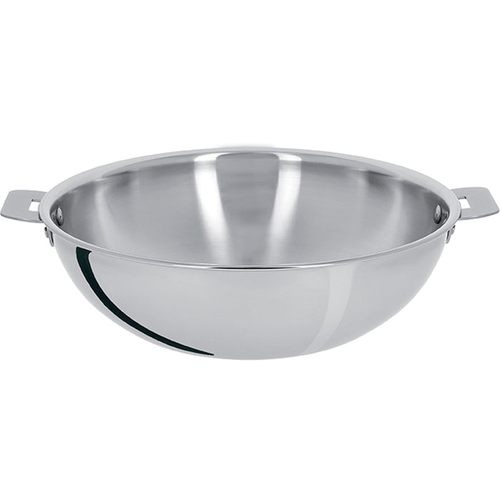 WOK 28 CM CASTELINE AMOVIBLE INOX CRISTEL