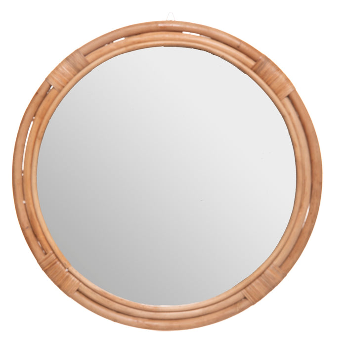 MIROIR ROTIN FARAH TROPIC BEIGE 60CM