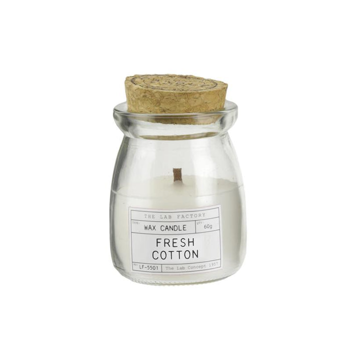 BOUGIE PARFUMEE TOP LIEGE MECHE BOIS SENTEUR FLEUR DE COTON