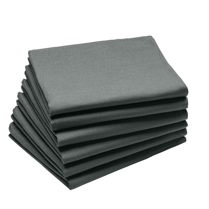 SERVIETTE DE TABLE UNIE ANTHRACITE 45X45